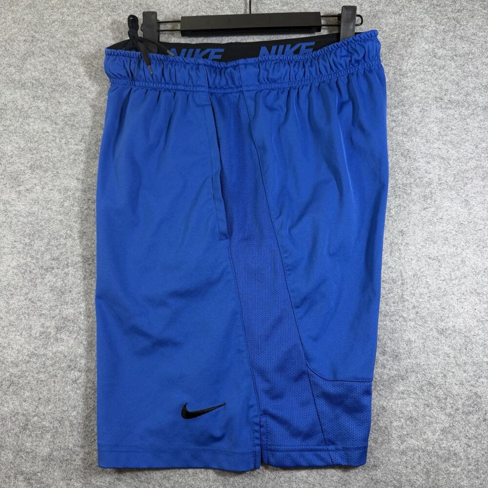 Nike Dri-FIT Shorts Mens M Royal Blue Drawstring Running Athletic 9" Inseam Air